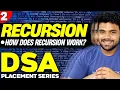 Ep2 - How does recursion work Recursion stack DSA series Codes in the description