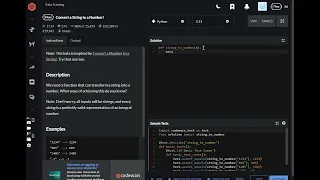 codewars python Convert a String to a Number