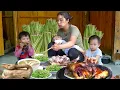 How to Make Roast Duck from Harvesting Lemongrass plants \u0026 Cook Food with single mom