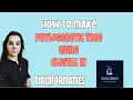 How to make phylogenetic tree using CLUSTAL W