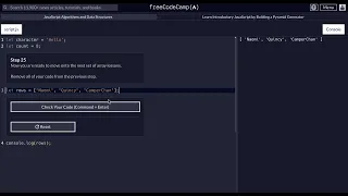 FreeCodeCamp - JavaScript Data Structures and Algorithms