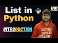 List in Python Tutorial For Beginners in Marathi Introduction To List in Python 01 Code Marathi