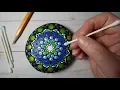 EASY Dot Art Mandala Stone Painting Using ONLY a Qtip Pencil FULL TUTORIAL How To Lydia May