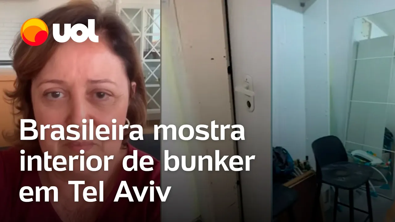 Guerra em Israel X Hamas: Brasileira mostra em vídeo o interior de bunker em Tel Aviv