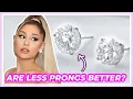 Are Your Diamond Studs Drooping 3 Prong Martini vs 4 Prong Basket 3ct 4ct Stud Earrings Comparison