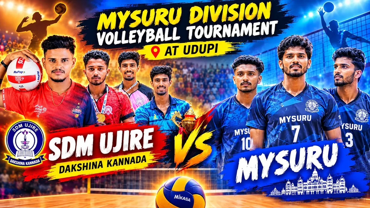 Mysore vs Mangalore || DASARA DIVISION VOLLEYBALL MATCH AT UDUPI || Rakesh #Praful #malthesh