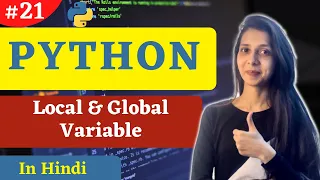 Global local Variable in python Global Keyword in python Hindi Python Tutorial