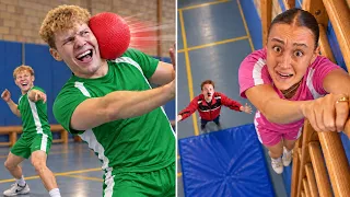 TYPES TIJDENS DE SCHOOLGYM πͺ