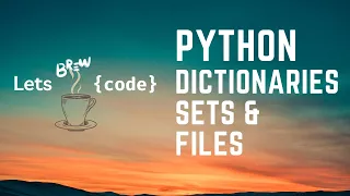 Python Nested Dictionaries Sets and Files