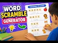 Free Word Scramble Worksheet Generator Create Printable Word Puzzles for Kids TinyTreks