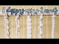 How to Make 5 Macrame Knots using 2 Cords Beginner Macrame Tutorial
