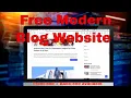 Free Modern Blog Website PHP Mysql Front-end Back-end