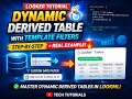 Dynamic Derived Tables with Template Filters in Looker Step-by-Step LookML Tutorial