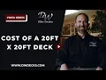 How Much Does A 20ft X 20ft Composite Deck Cost
