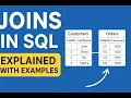 SQL JOINS Explained with Examples Inner Left Right Full Cross Join in SQL Tutorial