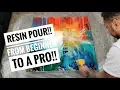 Download Lagu Resin pour on an acrylic painting!! Full tutorial!!