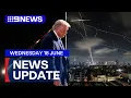 Download Lagu Donald Trump wraps up security cabinet meeting; Israel continues strikes on Iran | 9 News Australia