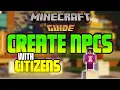 How To Add NPC Like Hypixel in Your Minecraft Server Citizens Plugin Minecraft