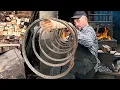 Download Lagu 🔪 I Made the Sharpest Knife from Old Wire Rope – Damascus Forging Process