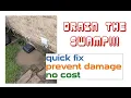 Quick Fix to Drain Water Away From Your Foundation Easy Home Hack