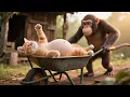 Download Lagu Kitten Infested by Snakes Inside Its Belly 🐍 Monkey Finds a Way to Help 🐈 Cat Videos | Kucing Meow 🐱