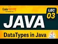 Java Data Types in Marathi Printing Statements Identifier Rules Java Lec 3 Data types in Java
