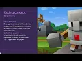 Lesson 1 Minecraft Coding Fundamentals Basic Moves and the Agent