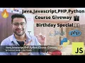 Java Javascript PHP Python Course Giveway - Want to participate
