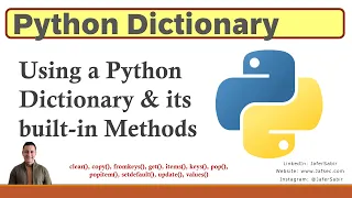 Python Dictionary and Methods clear copy get items keys pop update values