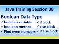 Java Training Session 08 - Boolean Data Type