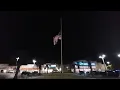 The new flag being raised at uptown Station in Fort Walton Beach FL