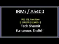 IBMi AS400 - DB2 SQL functions