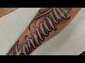 Tattoo Timelapse - Lettering