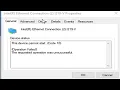 Intel Ethernet Lan device cannot start code 10 fix