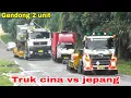 Download Lagu Kualitas truk , terlihat jelas ketika melewati tanjakan Sumatera, trailer gendong 2 alat berat ‼️