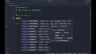 VSCode - Python Snippets 3 Pro Extension