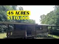 Deal of the Day 111 Kentucky Property with 50 Acres Log Cabin and Creek 110 000