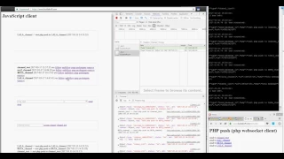 PHP Websocket echo server and client