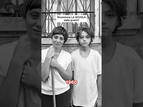 Ricomincia la scuola, pronti?? Vi ritrovate di più nel 1960, 1990 o nel 2026? 😅