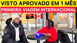 COM 23 ANOS VIAJOU SOZINHO DE ANGOLA  🇦🇴 PARA CANADA 🇨🇦
