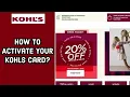 How to Activate Your Kohls Card Utilize Your Kohls Card on pc 2024