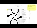 Making an interactive web crossword puzzle