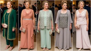 Plus Size Pant Suits for Mother Of The Bride Elegant 2026 Wedding Outfits Formal Styles