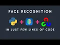 Face Recognition Project in python Open CV project in just few lines of code