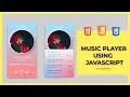 Create A Music Player Using HTML CSS JS Javascript Music Player PART - 1 Coding With Nick