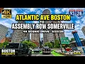 Atlantic Ave Boston to Assembly Row Somerville MA 4K Scenic Drive - 26