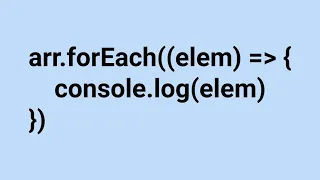 JavaScript ForEach Function
