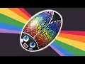 Rainbow Ladybug Rock Painting