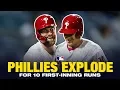 Phillies score 10 runs in the 1st inning vs Mets
