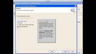Lesson 1 Create UML-to-Java transformation config and generate Java classes from a UML model